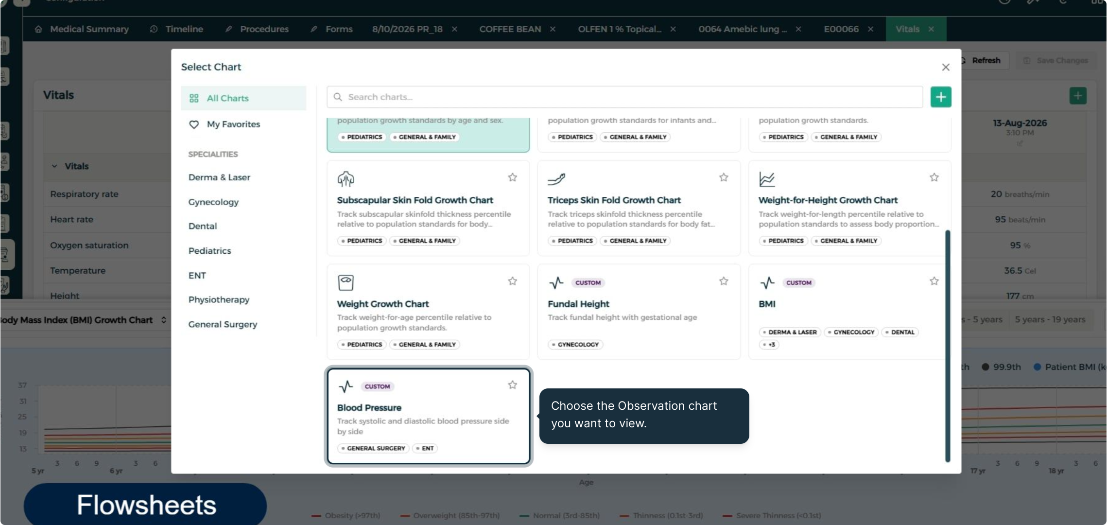 الخطوة 2 - اختيار رسم بياني