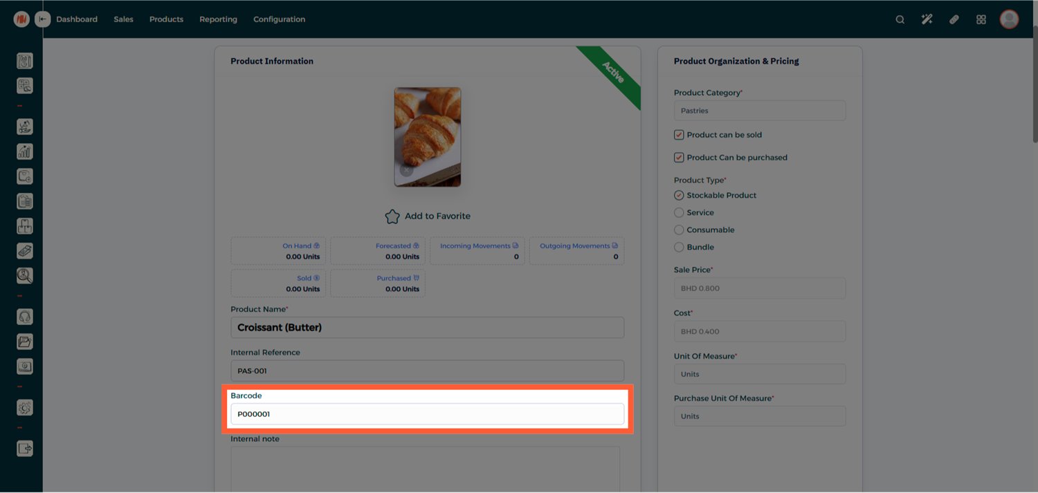Step 7 - Enable VAT Barcode