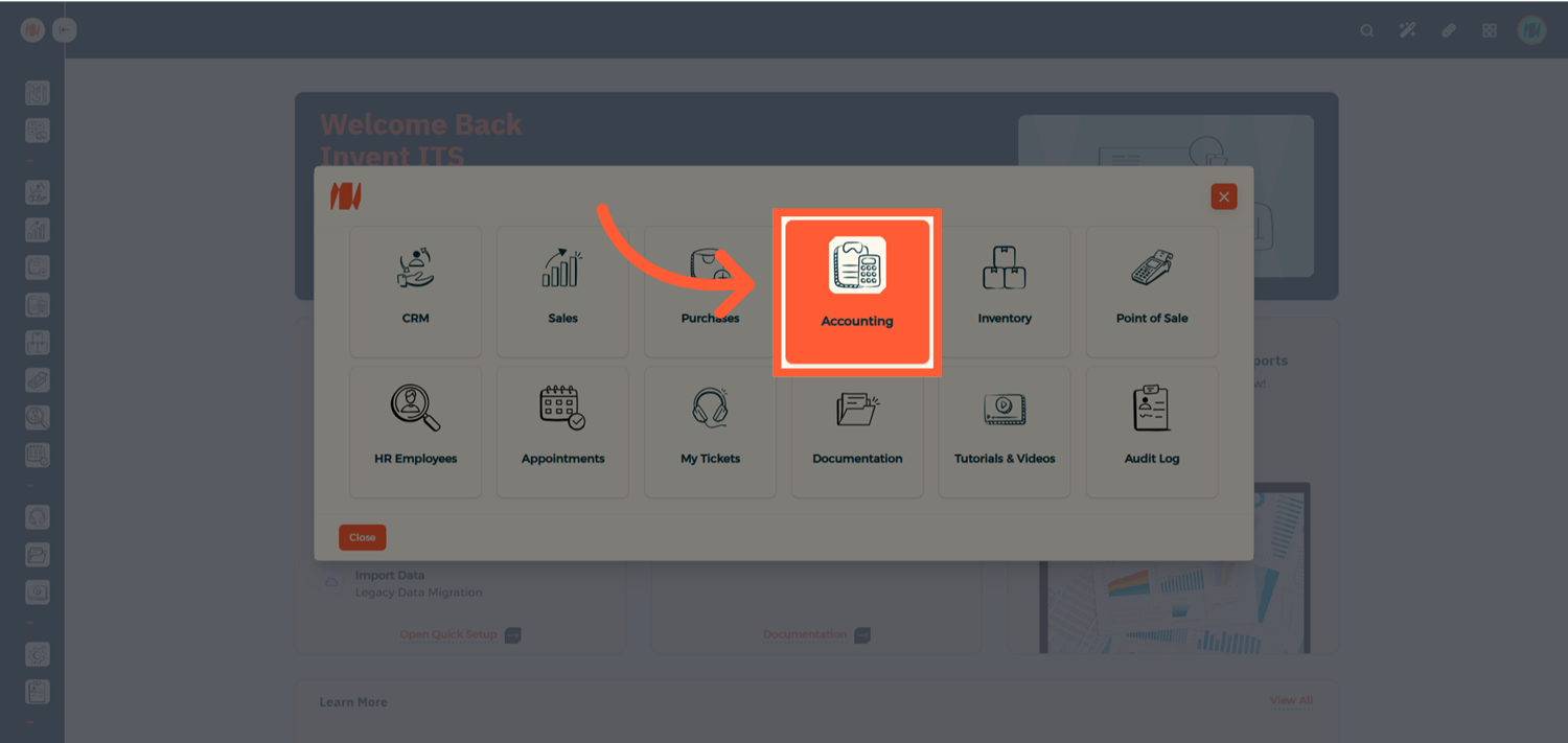 Step 1 - Access Invoice Journal