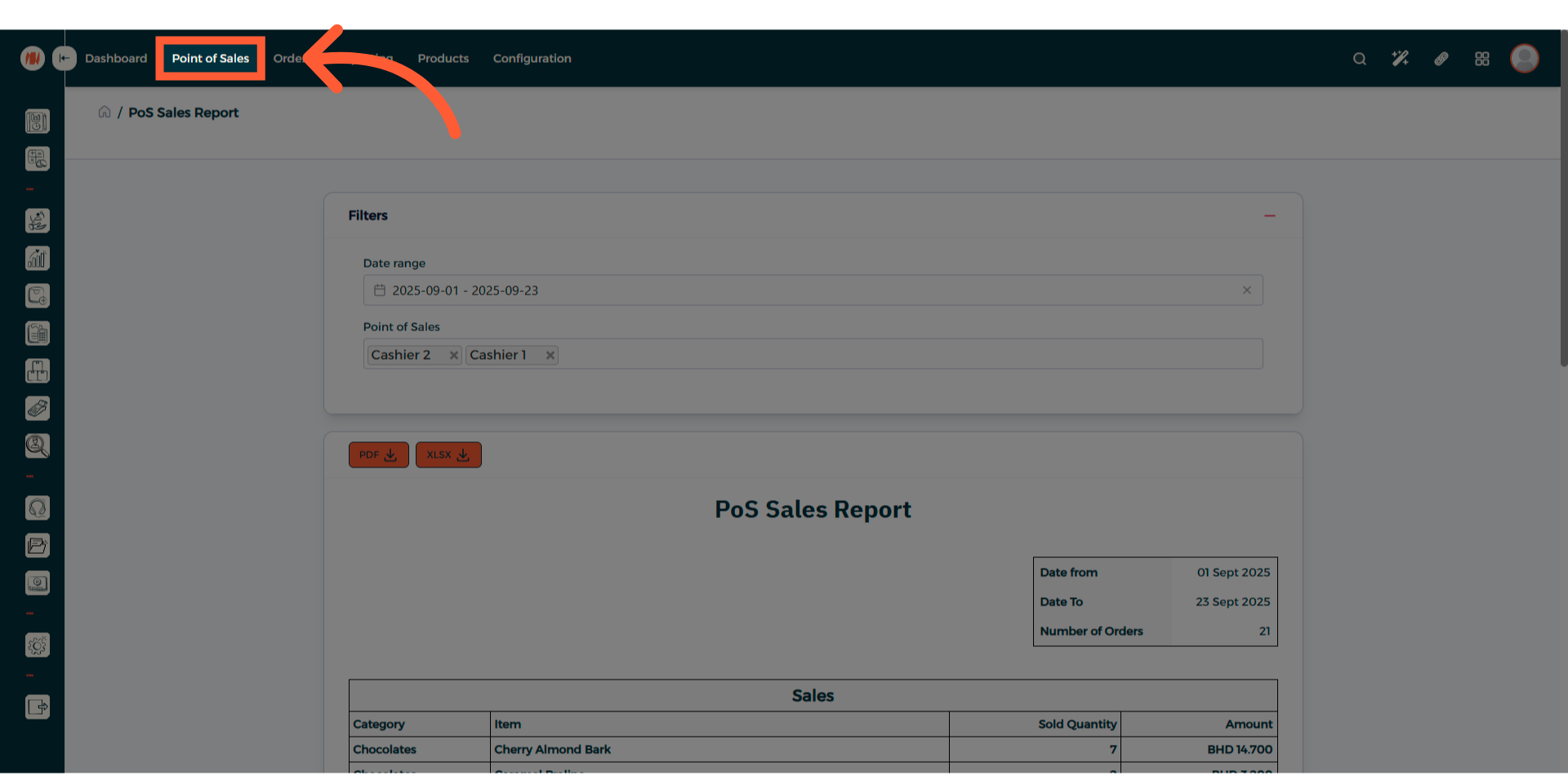 Step 6 -  POS Reports