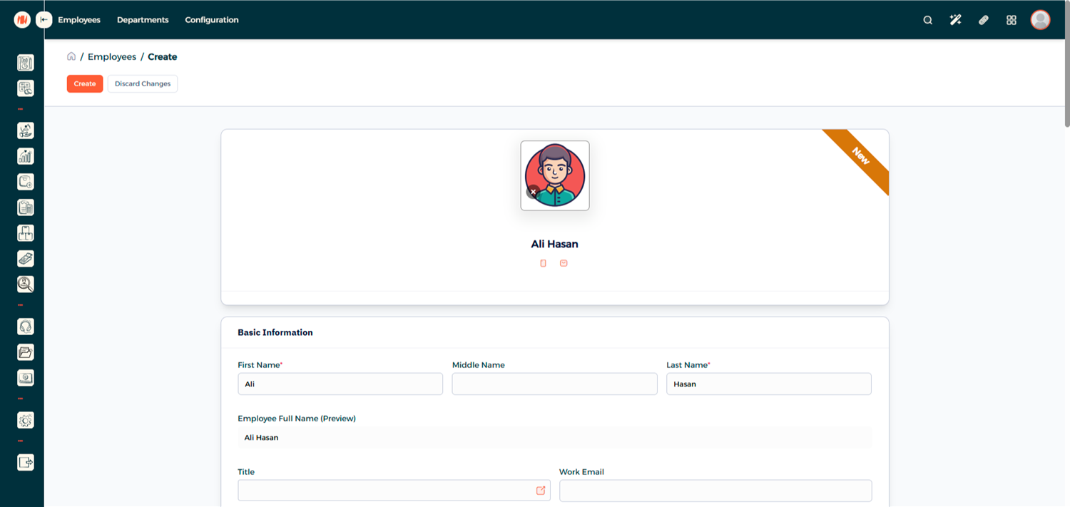 Step 7 - Create Employee Profile